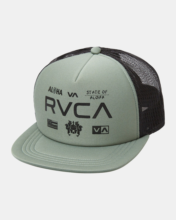 RVCA HAWAII ALL BRAND FOAM TRUCKER - GNB0