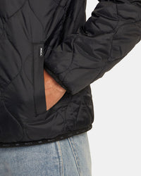 RVCA YUKON REVERSIBLE JACKET - BLK