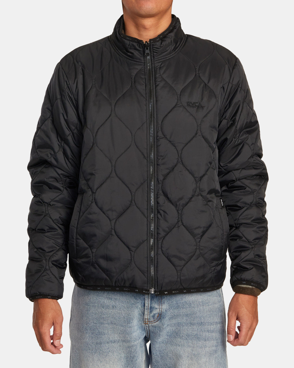 RVCA YUKON REVERSIBLE JACKET - BLK