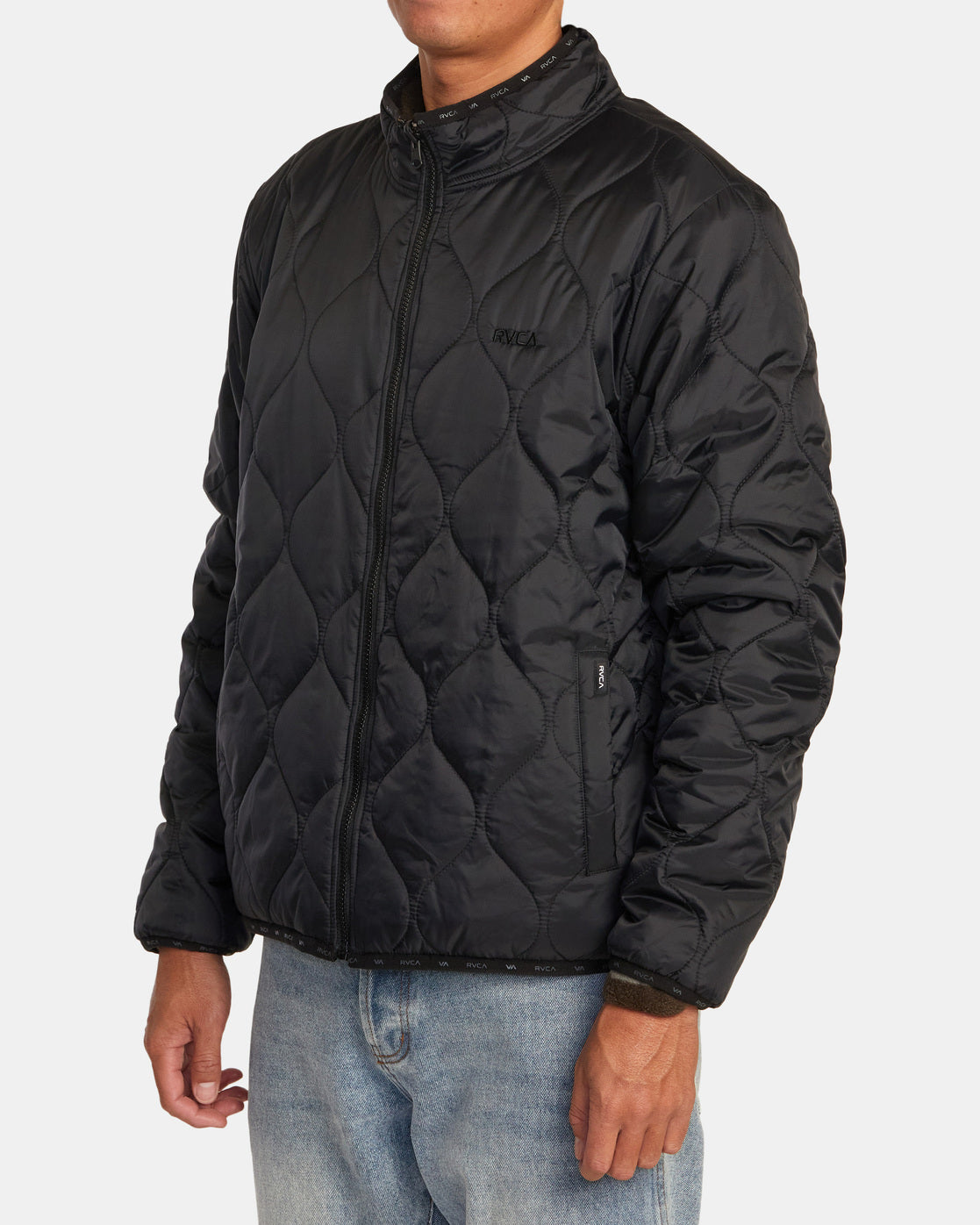 RVCA YUKON REVERSIBLE JACKET - BLK