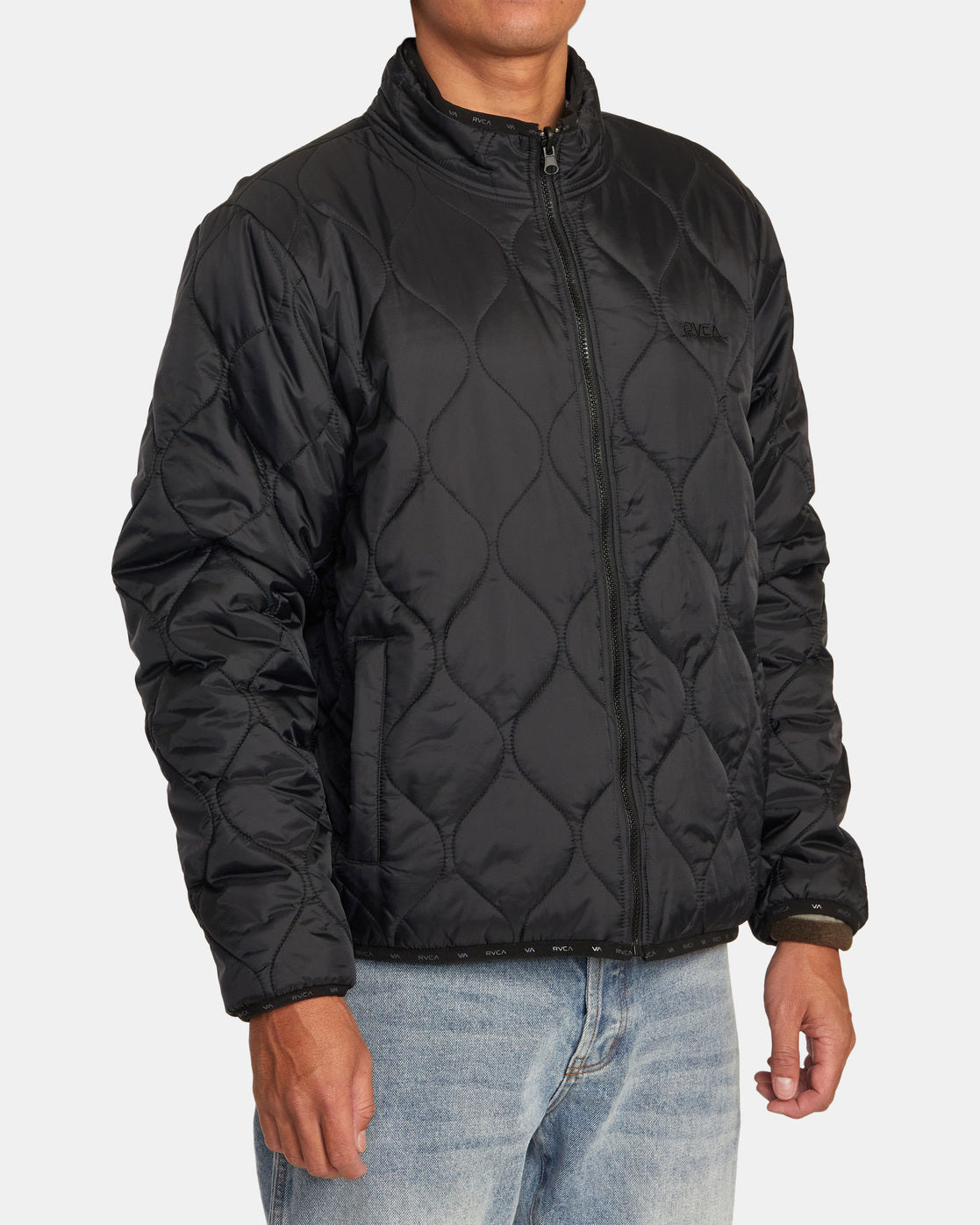 RVCA YUKON REVERSIBLE JACKET - BLK