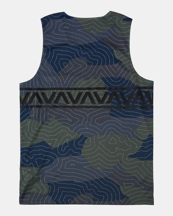 RVCA HAWAII TARO MESH TANK TOP - BHM6