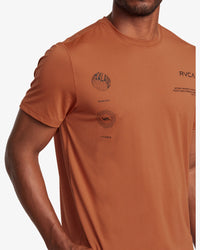 RVCA RUNNER TECHINICAL SHORT SLEEVE TOP - TCA