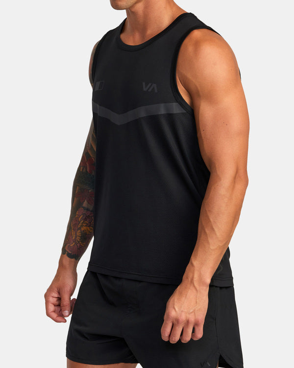 RVCA RUNNER TANK TOP - BLK