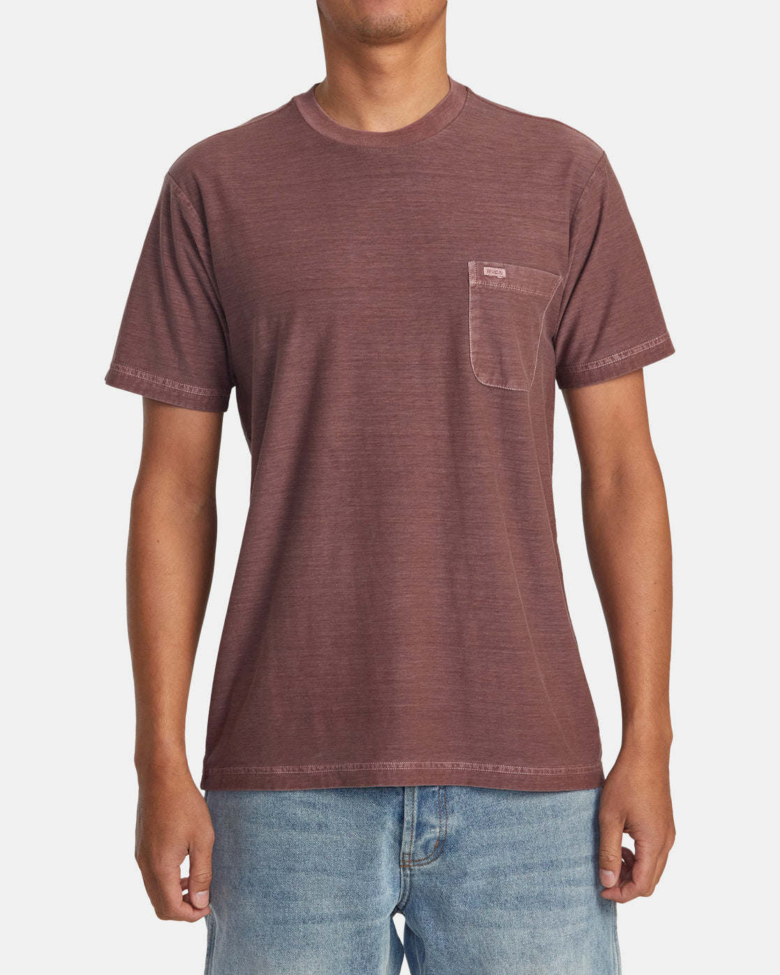 RVCA PTC STRIPE T-SHIRT - RDE