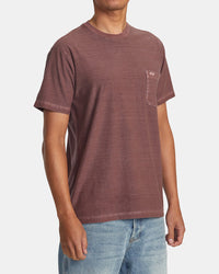 RVCA PTC STRIPE T-SHIRT - RDE