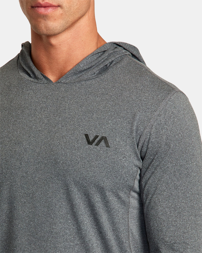 RVCA VA SPORT BALANCE TECHNICAL HOODED TOP - CCH