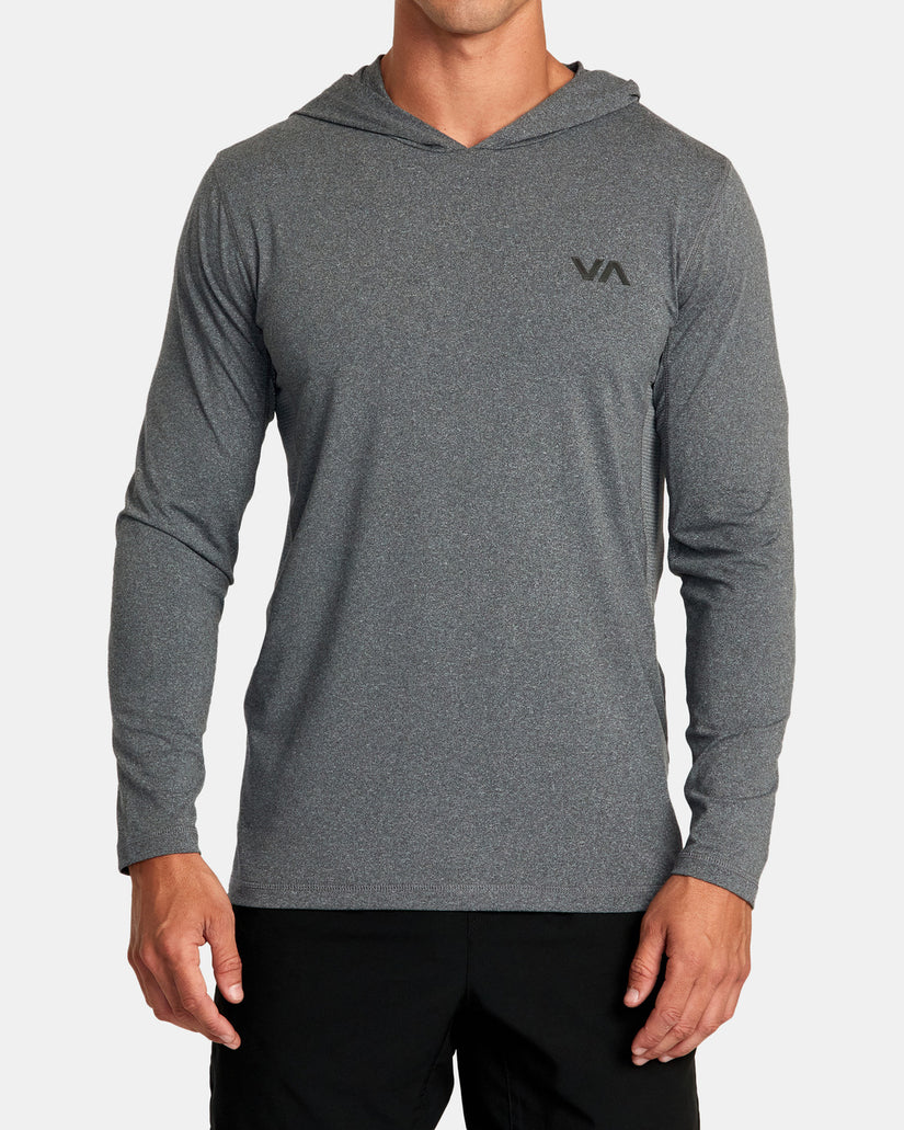 RVCA VA SPORT BALANCE TECHNICAL HOODED TOP - CCH