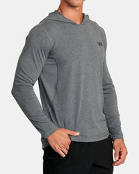 RVCA VA SPORT BALANCE TECHNICAL HOODED TOP - CCH