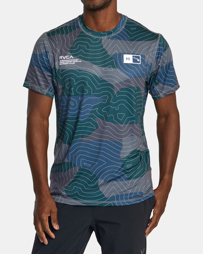 RVCA HAWAII SPORT VENT SHORT SLEEVE - BHM6