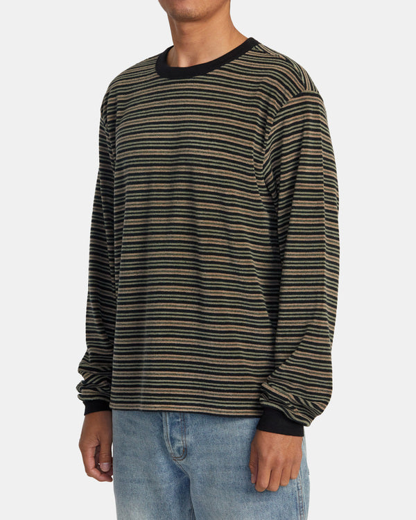 RVCA BRIDGE LONG SLEEVE TOP - RVB
