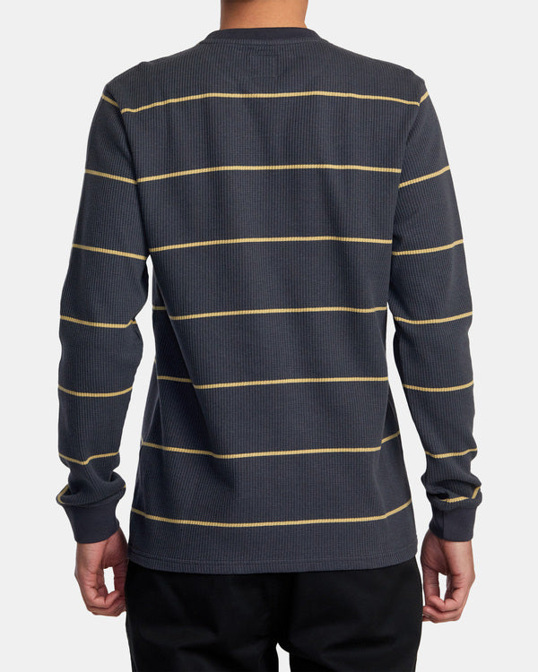 RVCA DAYSHIFT THERMAL STRIPE LONG SLEEVE - DMK0