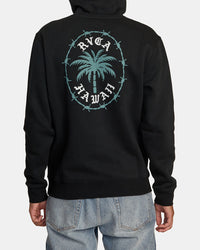 RVCA BARBED PALM HOODIE - BLK