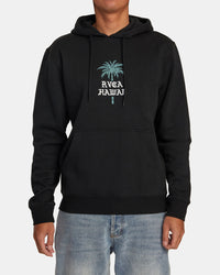 RVCA BARBED PALM HOODIE - BLK