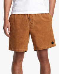 RVCA ESCAPE ELASTIC WAIST CORDUROY SHORTS 17" - CNJ0