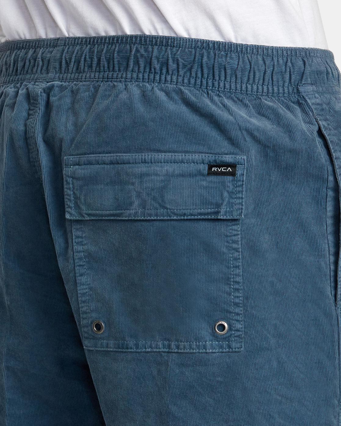 RVCA ESCAPE ELASTIC CORDUROY SHORTS 17" - BLB0