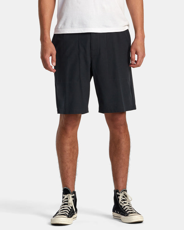 RVCA ALL TIME HEMP HYBRID 19" SHORTS - BLK