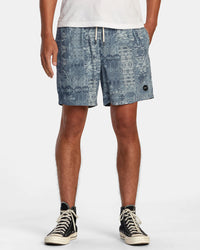 RVCA ESCAPE BEACH TRIP ELASTIC WAIST - BLU