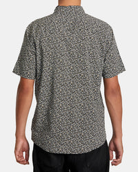 RVCA MICRO GARDEN SHORT SLEEVE SHIRT - BLK