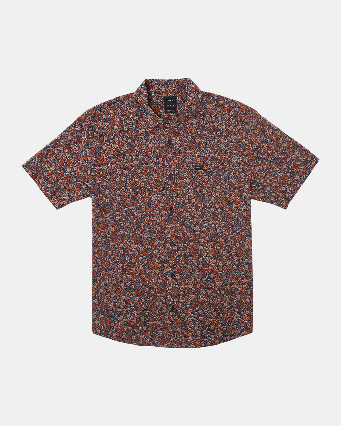RVCA ENGLISH ROSE SHORT SLEEVE SHIRT - MDY