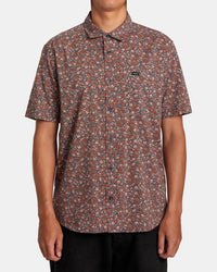 RVCA ENGLISH ROSE SHORT SLEEVE SHIRT - MDY