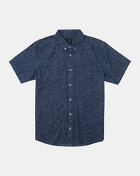 RVCA NEON DRAGON DENIM SHORT SLEEVE SHIRT- DEN