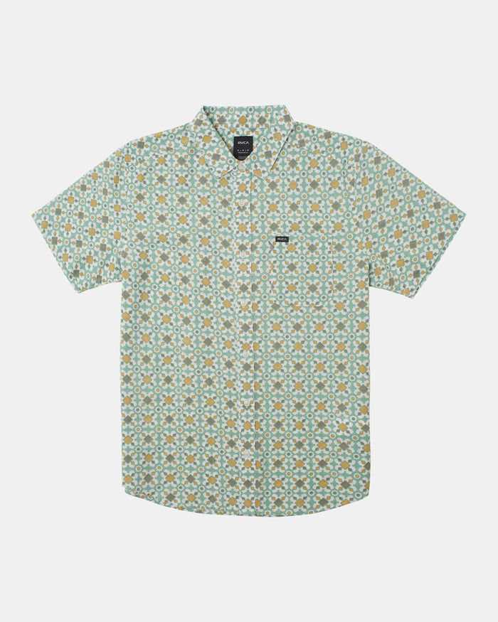 RVCA VACATIONIST SHORT SLEEVE SHIRT - GHZ