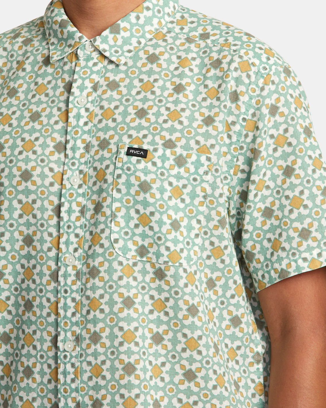 RVCA VACATIONIST SHORT SLEEVE SHIRT - GHZ