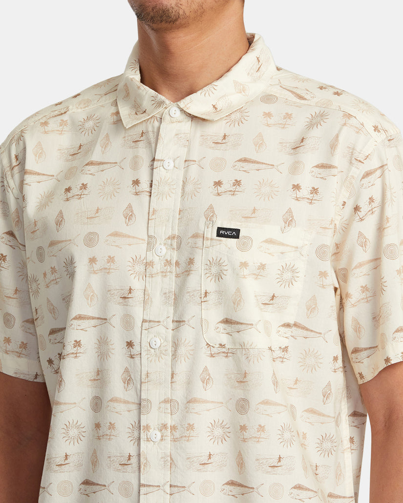 RVCA DORADO SHORT SLEEVE WOVEN SHIRT - NTL