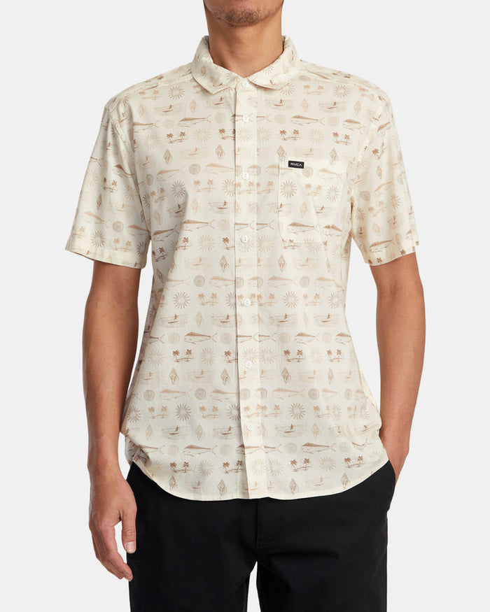 RVCA DORADO SHORT SLEEVE WOVEN SHIRT - NTL