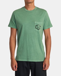 RVCA HAWAII ISLAND HEX POCKET TEE - GND0