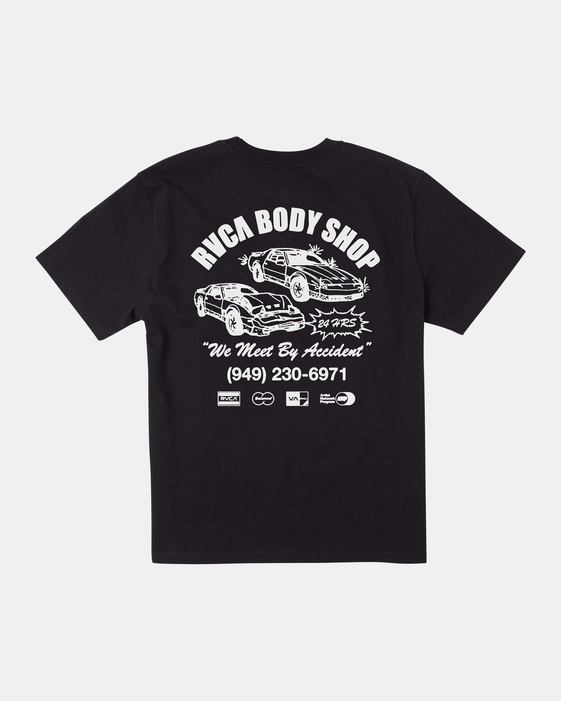 RVCA BODY SHOP TEE - BLK