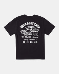 RVCA BODY SHOP TEE - BLK
