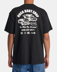 RVCA BODY SHOP TEE - BLK