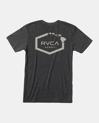 RVCA HAWAII HEX TEE - BLACK