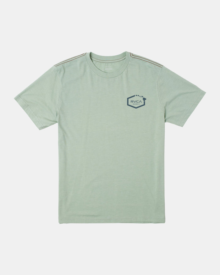 RVCA HAWAII HEX TEE - GHZ