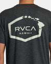 RVCA HAWAII HEX TEE - BLACK