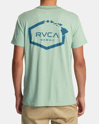 RVCA HAWAII HEX TEE - GHZ