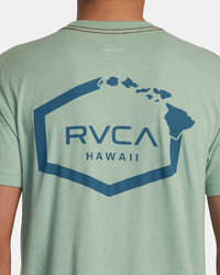 RVCA HAWAII HEX TEE - GHZ