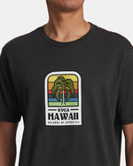 RVCA HAWAII ISLAND FLORA TEE - PTK
