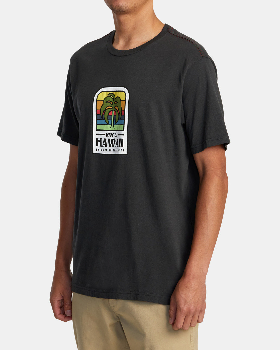 RVCA HAWAII ISLAND FLORA TEE - PTK