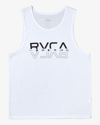 RVCA DOUBLE RVCA SPLIT TANK - WHITE