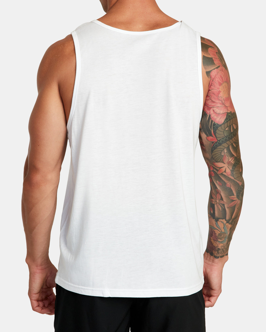 RVCA DOUBLE RVCA SPLIT TANK - WHITE