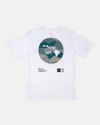 RVCA HAWAII BAR TOPO CAMO T-SHIRT - WHT