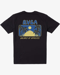 RVCA BLUE LAGOON SHORT SLEEVE T-SHIRT - BLK