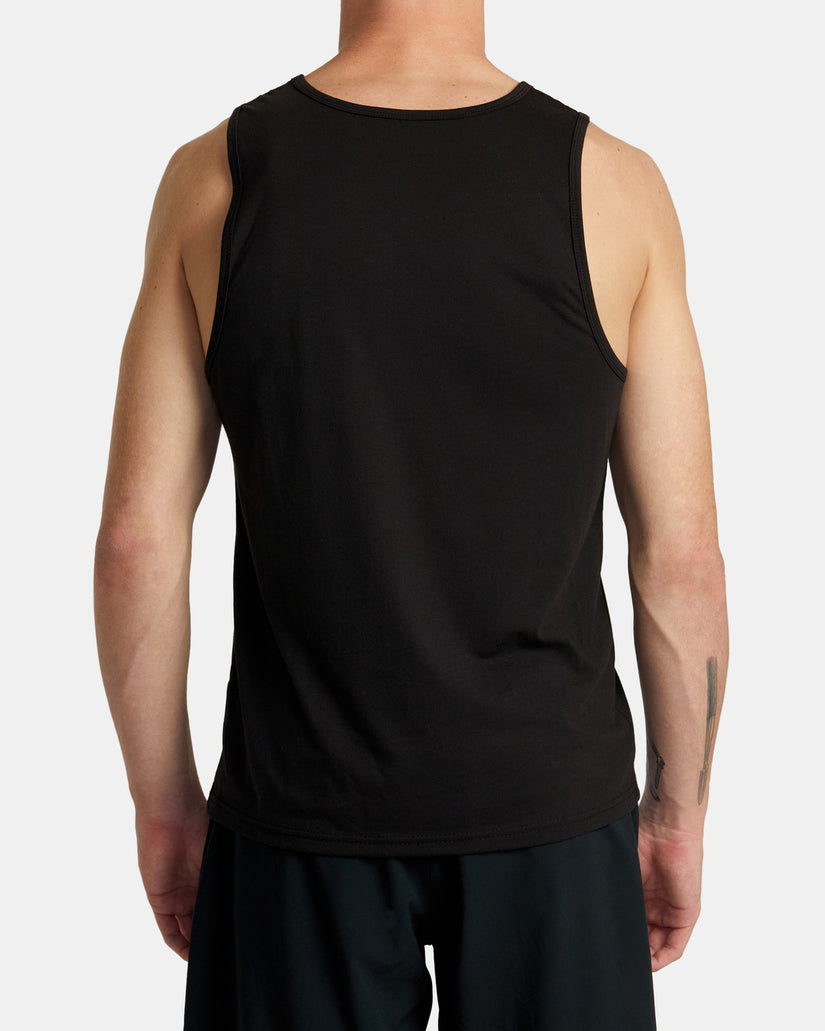 RVCA SEGMENTS TANK T-SHIRT - BLK