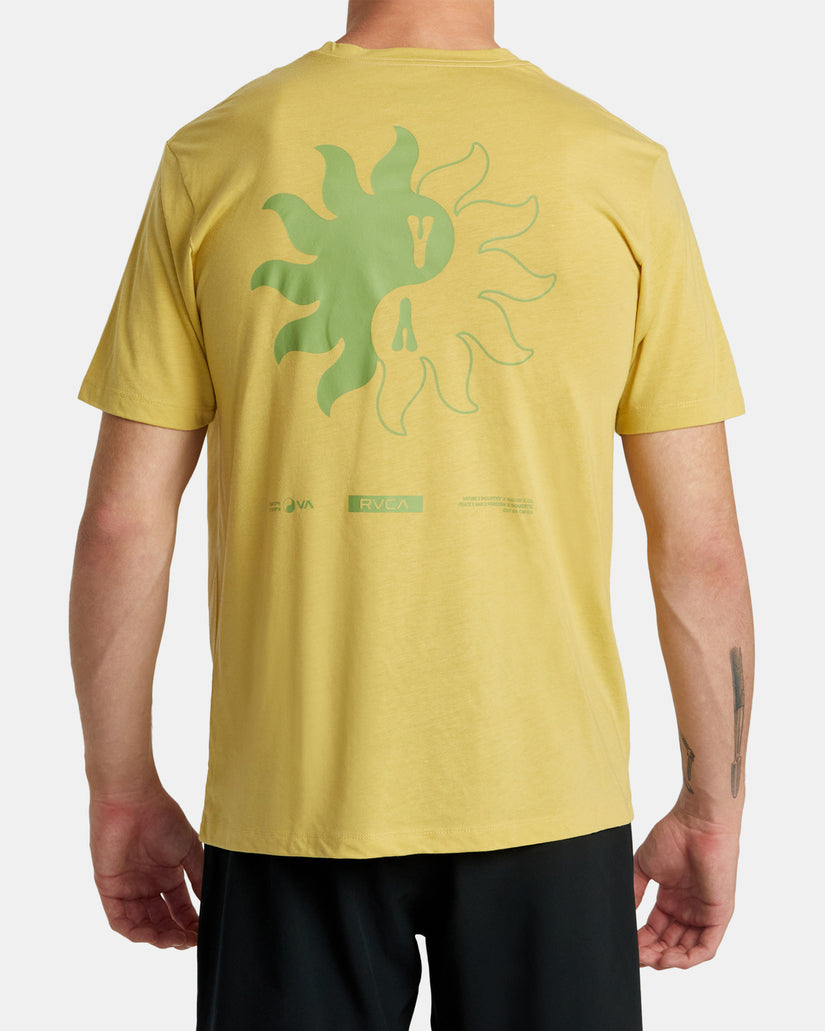 RVCA VA BLOOMIN SHORT SLEEVE T-SHIRT - YGC0