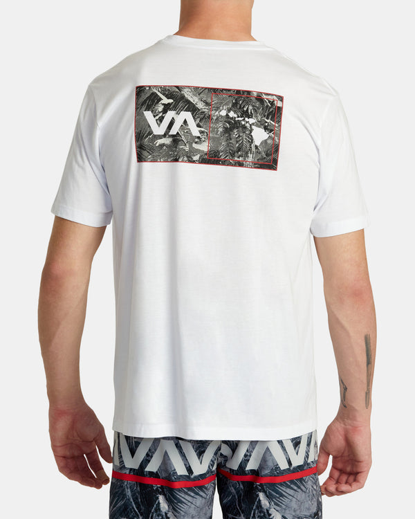 RVCA HAWAII TOPO SHORT SLEEVE T- SHIRT  - WHT