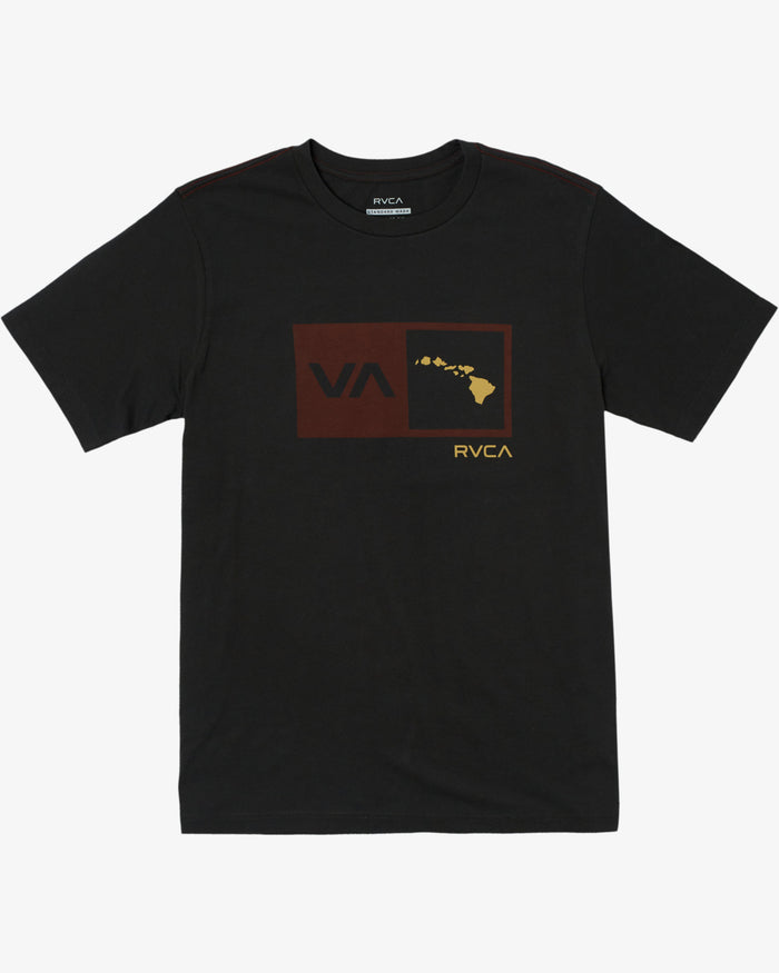 RVCA ISLAND BALANCE BOX TEE - PTK