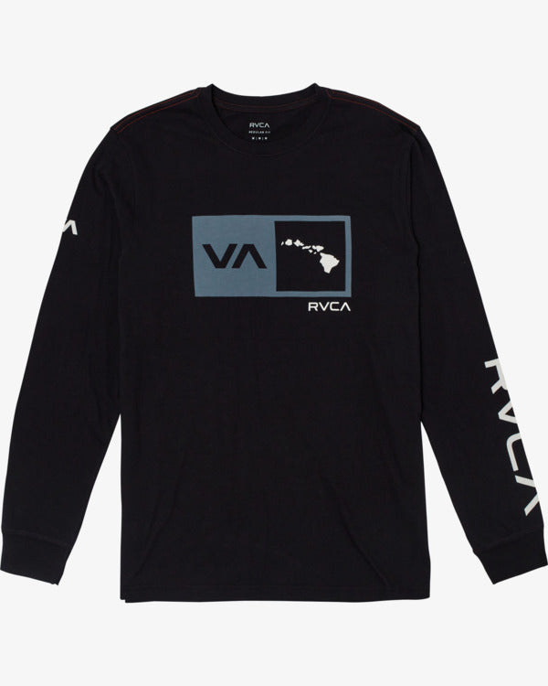 RVCA ISLAND BALANCE BOX LS - BLK